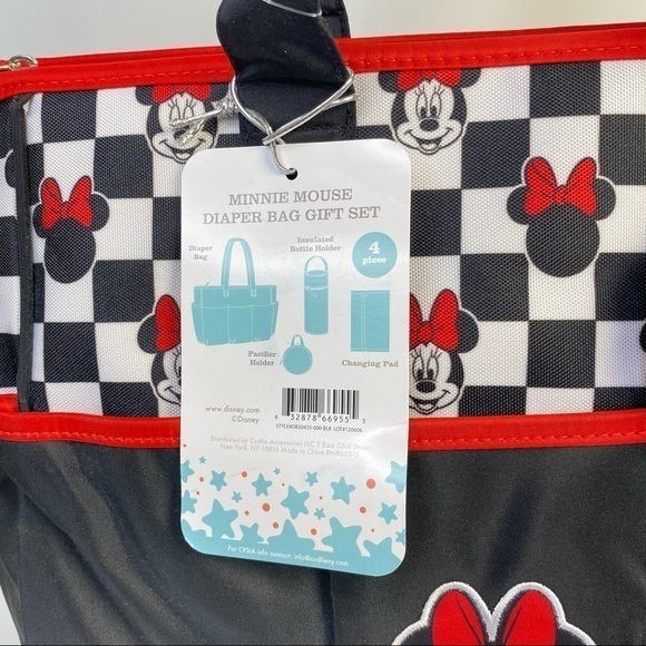 Disney Minnie Mickey Mouse Diaper Bag Gift Set - Picture 2 of 14